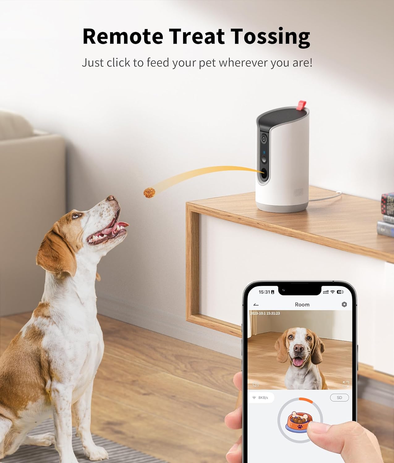 Tkenpro 2K Pet Camera Treat Dispenser for Dogs and Cats

Tkenpro Smart Pet Camera with 360° View and Treat Tossing

Tkenpro Dog Camera with Phone App and Two-Way Talk

Tkenpro 2K Pet Monitor Indoor Camera with Night Vision

Tkenpro Remote Treat Dispenser Camera for Pets

